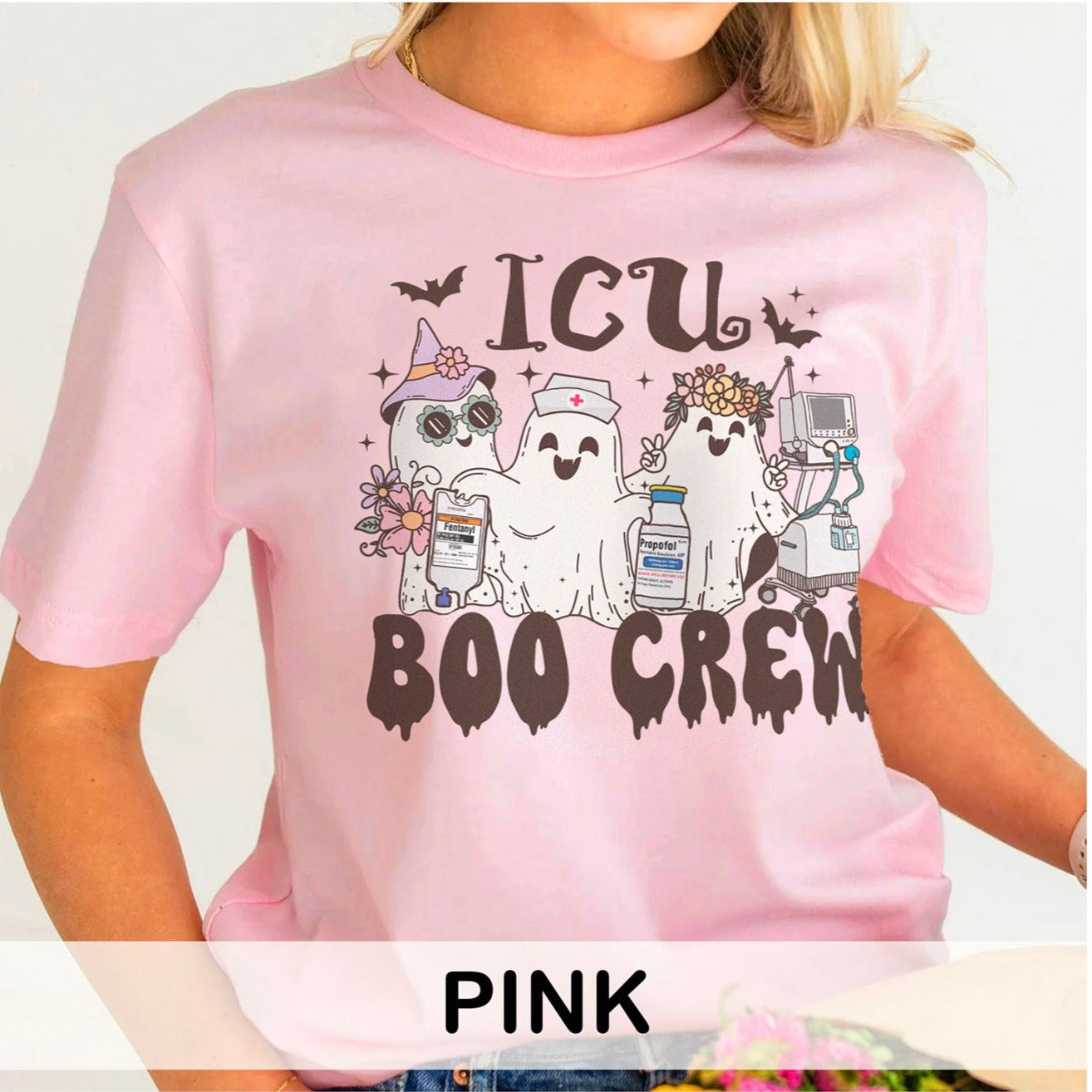 ICUboocrewghostscolors_a9d4e59a-9295-4f0a-9e33-fb7ff08f382b ICU Boo Crew Ghosts T-Shirt - Image 10