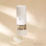 Original Xiaomi Youpin Huohou Electric Grinding Machine Automatic Mill Pepper Grinder(White)