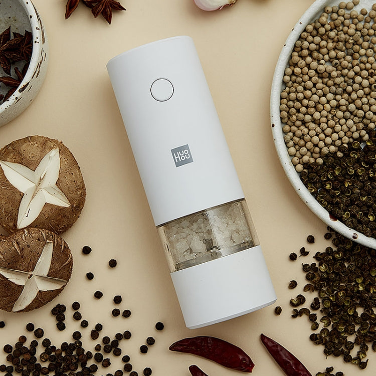 KAP0011W_1 Original Xiaomi Youpin Huohou Electric Grinding Machine Automatic Mill Pepper Grinder(White) - Image 2