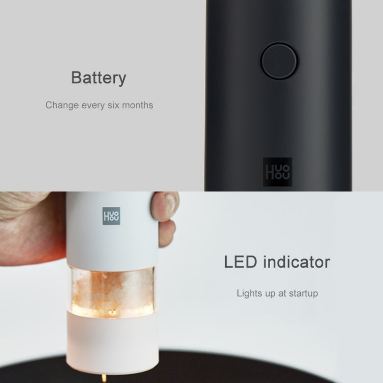 KAP0011_B2_127fdb8e-8558-4ec8-9472-1a339ed0a60f Original Xiaomi Youpin Huohou Electric Grinding Machine Automatic Mill Pepper Grinder(White) - Image 4