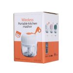 REMAX SL-BM03 Rechew Series Wireless Electric Garlic Stirrer Cordless Portable Food Processor (White) - Image 3