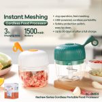 REMAX SL-BM03 Rechew Series Wireless Electric Garlic Stirrer Cordless Portable Food Processor (White) - Image 4