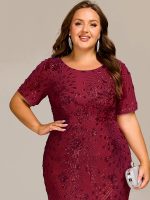 Plus Size Sequin Mermaid Formal Dress - Image 27