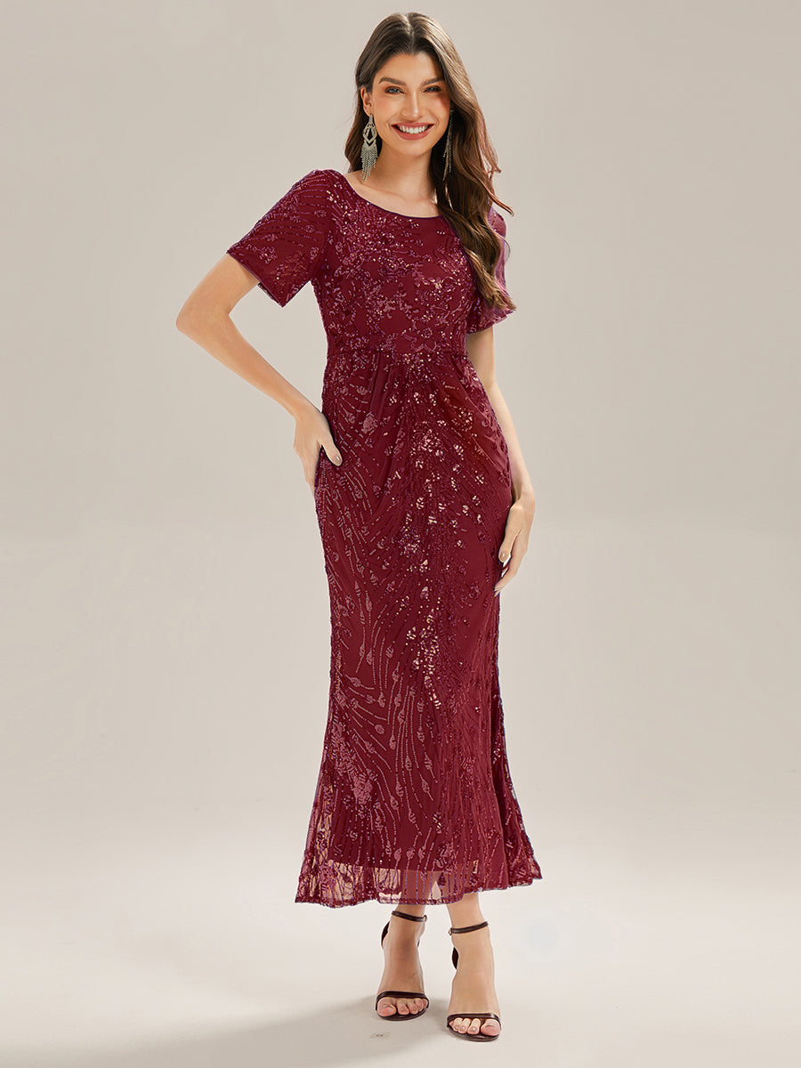 ME02387BD-R_bb791795-6cbf-4992-bc3e-e9f6063e04e0 Sequin Mermaid Round Neck Dress - Image 42