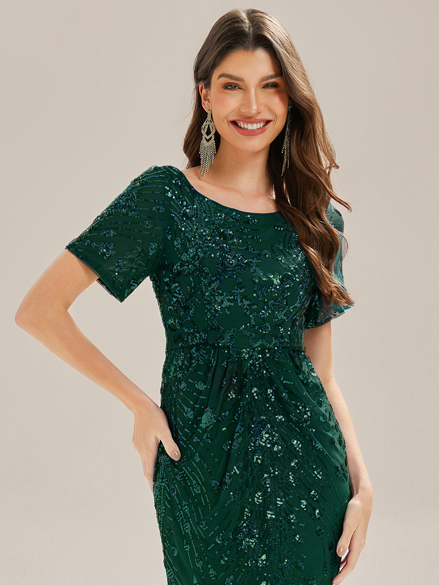 ME02387DG-R3_566c8b42-cd14-48f1-9714-a651a56755d4 Sequin Mermaid Round Neck Dress - Image 50