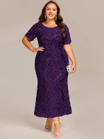 Plus Size Sequin Mermaid Formal Dress - Image 34