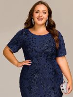 Plus Size Sequin Mermaid Formal Dress - Image 24