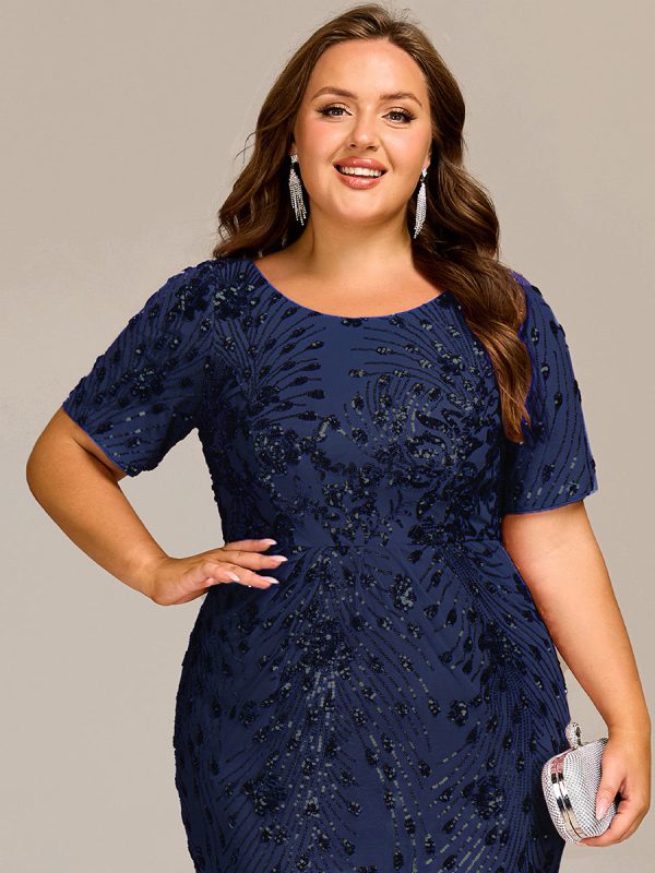 Plus Size Sequin Mermaid Formal Dress - Image 24