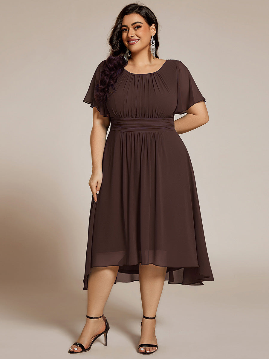 MG02053ES-PR_f6736ae5-8d10-40ce-ba11-fcea1694489d Chic A-Line Pleated Knee-Length Flowy Chiffon Wedding Guest Dress - Image 64