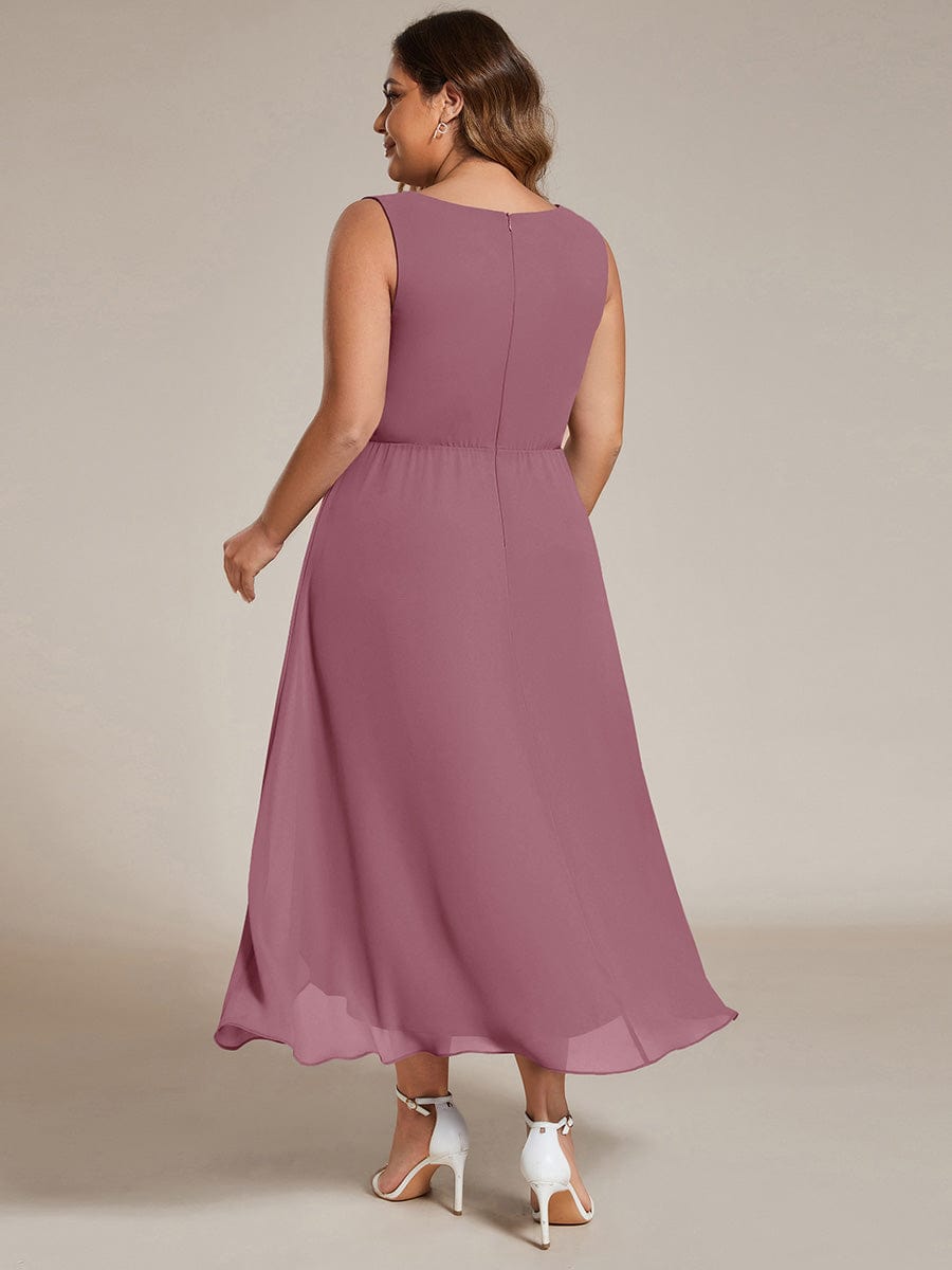 MG41926OD-PR2_77f87b2e-0465-4433-9fb0-39fe01be186b Sleeveless V-Neck High Low Wedding Guest Dress with Floral Applique - Image 60