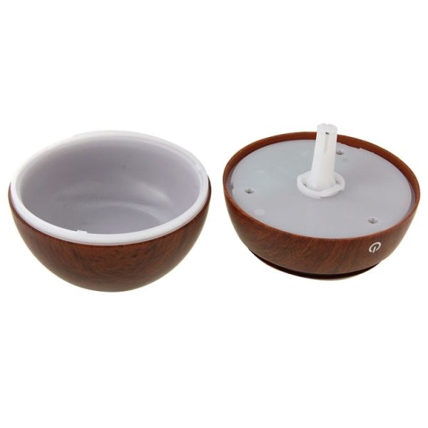 LM-X1 USB Rechargeable Wood Texture 3W Ultrasonic Aroma Air Humidifier - Image 5
