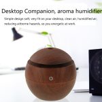 LM-X1 USB Rechargeable Wood Texture 3W Ultrasonic Aroma Air Humidifier - Image 9