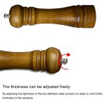 8 inch Length Classical Wooden Pepper Spice Salt Mill Grinder Muller - Image 6