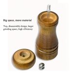 10 inch Length Classical Wooden Pepper Spice Salt Mill Grinder Muller - Image 4