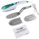 Handheld Garment Steamer Brush Portable Clothes Steam Iron, UK Plug 220V(Green) - Image 5