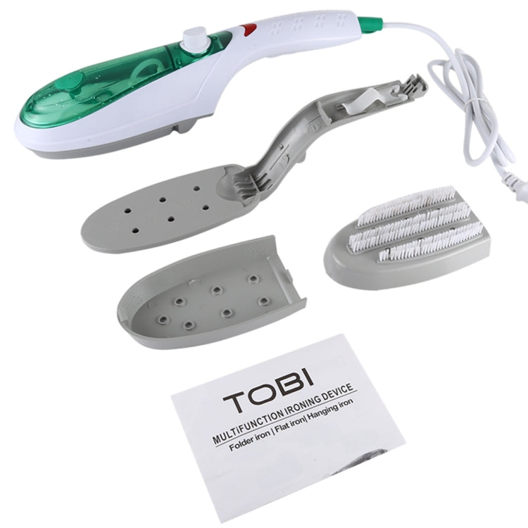 TBD0202517103A_4 Handheld Garment Steamer Brush Portable Clothes Steam Iron, UK Plug 220V(Green) - Image 5
