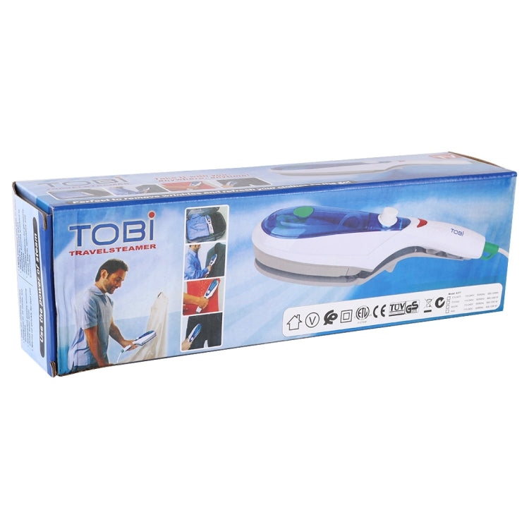 TBD0202517103A_5 Handheld Garment Steamer Brush Portable Clothes Steam Iron, UK Plug 220V(Green) - Image 6
