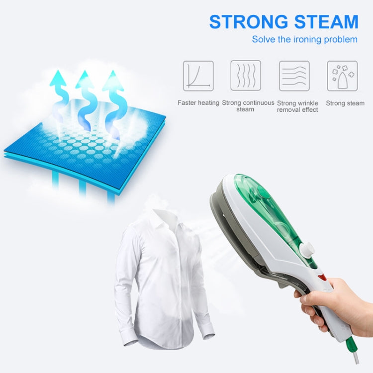 TBD0202517103B_5 Handheld Garment Steamer Brush Portable Clothes Steam Iron, UK Plug 220V(Blue) - Image 6