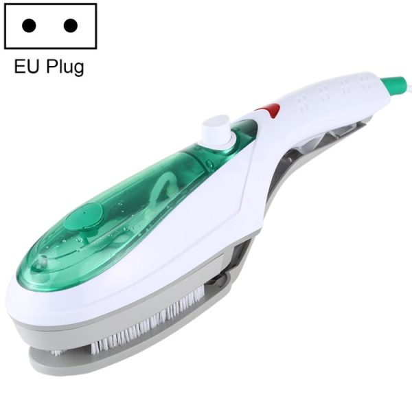 Handheld Garment Steamer Brush Portable Clothes Steam Iron, EU Plug 220V(Green) - Image 1