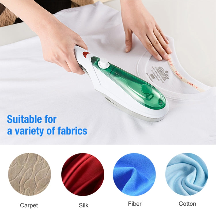 TBD0202517104A_6 Handheld Garment Steamer Brush Portable Clothes Steam Iron, EU Plug 220V(Green) - Image 7