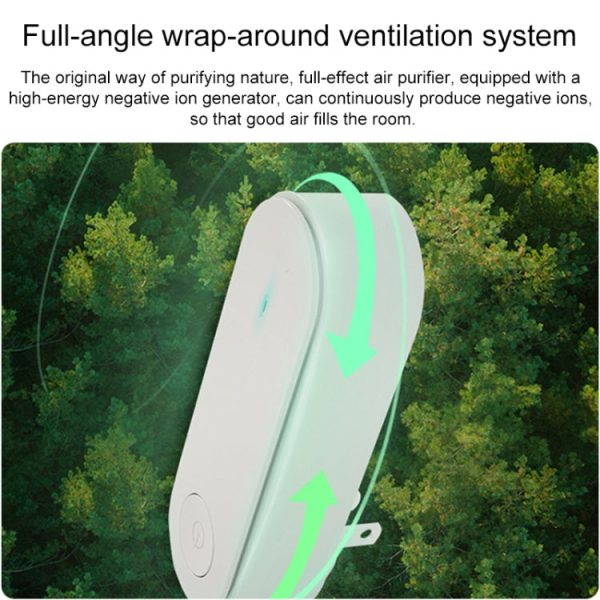 Mini Anion Air Purifier Smoke PM2.5 Remove Toilet Kitchen Air Purifier, Plug Type:US Plug(Black) - Image 4