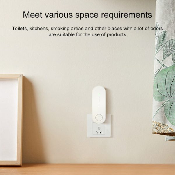 Mini Anion Air Purifier Smoke PM2.5 Remove Toilet Kitchen Air Purifier, Plug Type:US Plug(Black) - Image 5