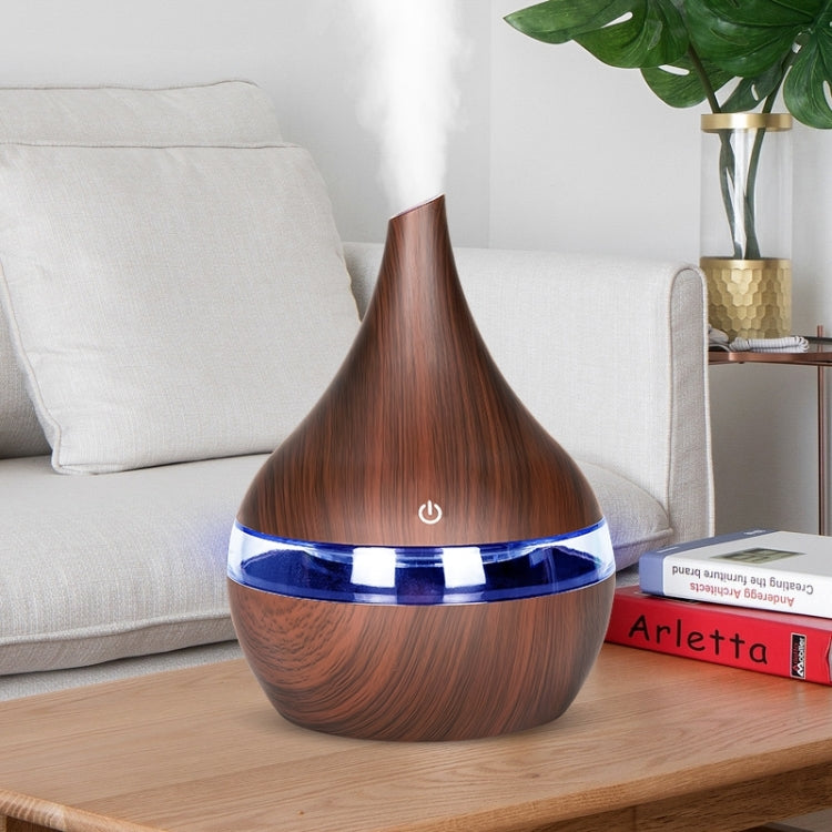 TBD0363740301_B1_8751b108-47fa-49f8-9c5d-41119974f918 300ml USB Electric Aroma Air Diffuser Wood Ultrasonic Air Humidifier Essential Oil Aromatherapy Cool Mist Maker(Oblique Deep Wood Grain) - Image 2