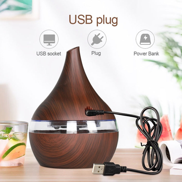 TBD0363740301_B6_1363c3d4-0a43-467a-8622-80a8aaa42239 300ml USB Electric Aroma Air Diffuser Wood Ultrasonic Air Humidifier Essential Oil Aromatherapy Cool Mist Maker(Oblique Deep Wood Grain) - Image 7