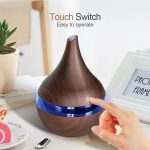 300ml USB Electric Aroma Air Diffuser Wood Ultrasonic Air Humidifier Essential Oil Aromatherapy Cool Mist Maker(Oblique Deep Wood Grain) - Image 9