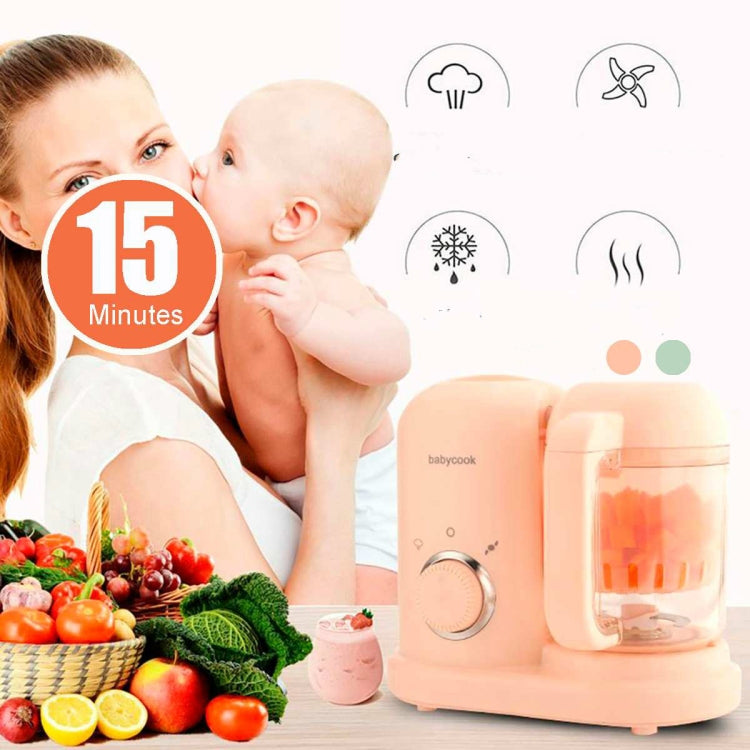 TBD0374985301A_3 Multifunction Baby Food Cooking Maker Steamer Mixing Grinder Food Supplementary Machine EU Plug(Pink) - Image 4
