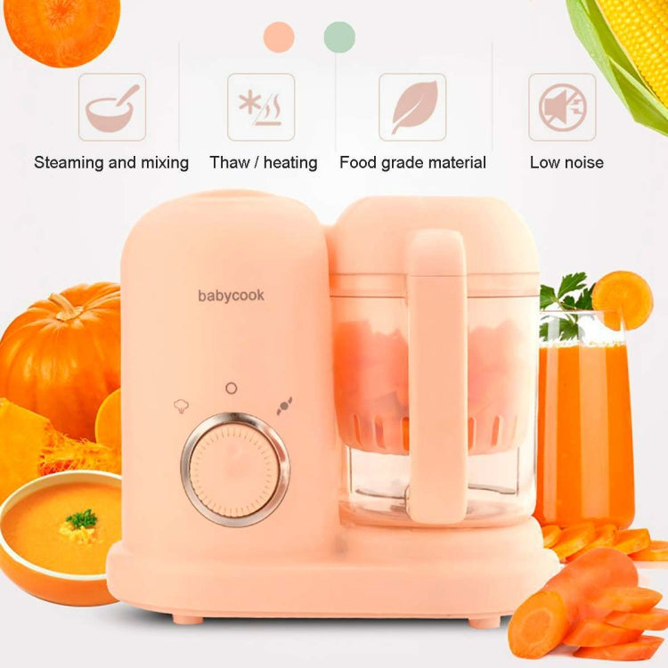 TBD0374985301A_4 Multifunction Baby Food Cooking Maker Steamer Mixing Grinder Food Supplementary Machine EU Plug(Pink) - Image 5