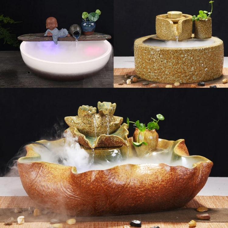 TBD03842836_8 Mini Air Humidifier Color Changing Ultrasonic Household Mist Maker Portable Water Mist for Pond  / Water Tank - Image 9