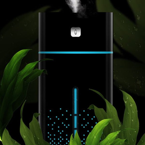 Ultrasonic Air Humidifier USB Essential Oil Aroma Diffuser LED Night Light Spray Mist Purifier, 1000ml(Black) - Image 8