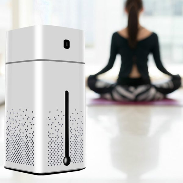 Ultrasonic Air Humidifier USB Essential Oil Aroma Diffuser LED Night Light Spray Mist Purifier, 1000ml(White) - Image 6