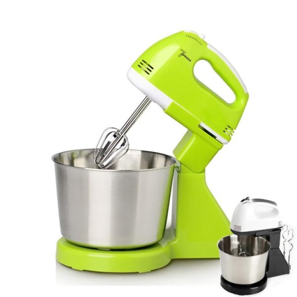 Portable Blender Electric Dough Cake Mixer Egg Whisk  Baking Whipping Cream Machine EU Plug (Green) - Image 2