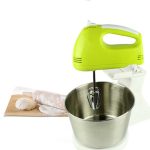 Portable Blender Electric Dough Cake Mixer Egg Whisk  Baking Whipping Cream Machine EU  Plug (Black) - Image 3