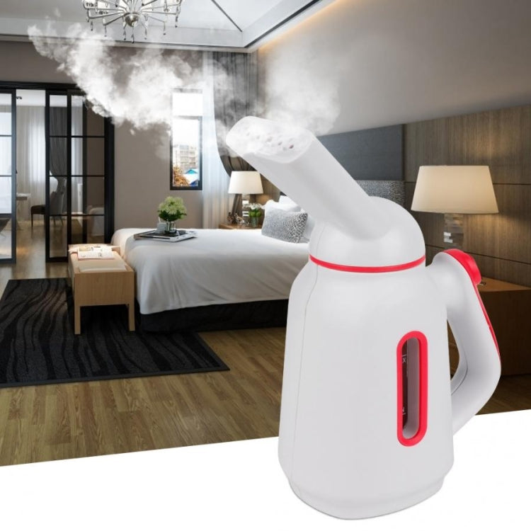 TBD053495701B_4 Mini Handheld Hanging Machine Dual-power Steam Brush Iron Garment Steamer(White + Black) - Image 5