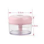 Electrical USB Rechargeable Garlic Mixing Masher Complementary Food Masher Stainless Steel Crushing Garlic Peeling Device Wireless Mini Garlic Cutter(White) - Image 7