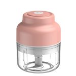 Wireless USB Charging Garlic Machine Baby Food Supplement Machine, Style:100ml Twisted Meat(Pink) - Image 2