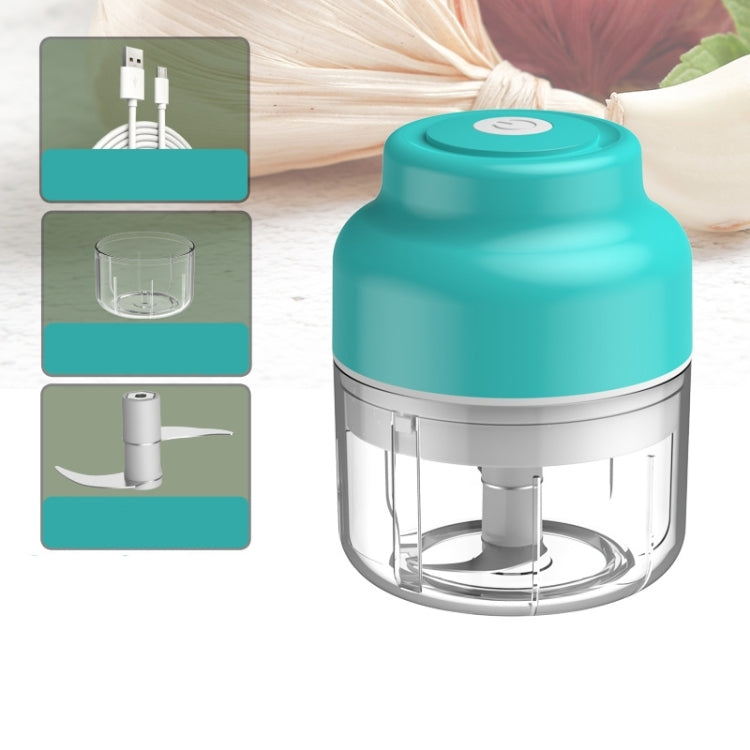TBD0543669605B Wireless USB Charging Garlic Machine Baby Food Supplement Machine, Style:100ml Small Power(Blue) - Image 1