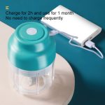 Wireless USB Charging Garlic Machine Baby Food Supplement Machine, Style:100ml Small Power(Blue) - Image 7