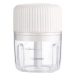 Household Vegetable Cutting Electric USB Garlic Masher Baby Mini Cooking Machine Baby Food Supplement Machine, Style:250ml(White)