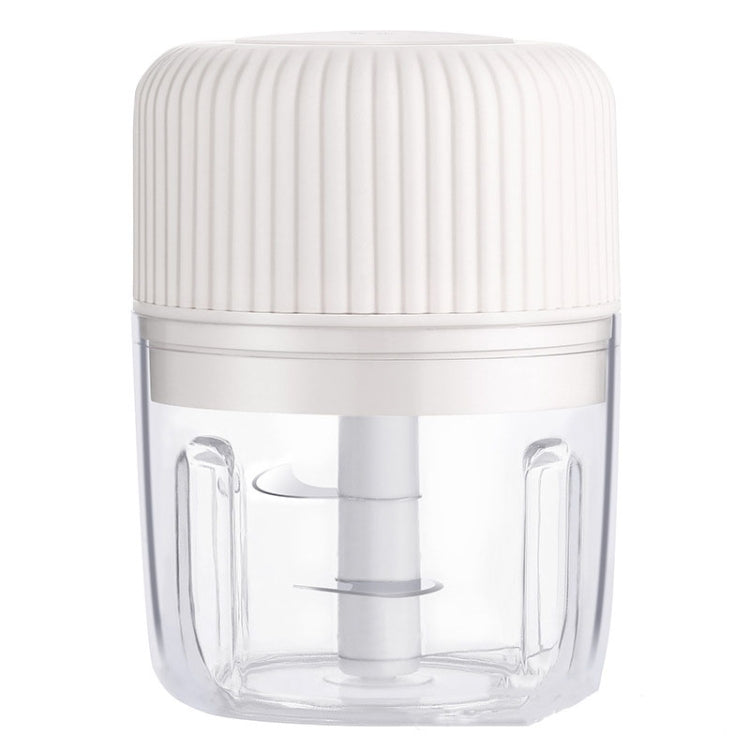 TBD0547877302A Household Vegetable Cutting Electric USB Garlic Masher Baby Mini Cooking Machine Baby Food Supplement Machine, Style:250ml(White) - Image 1