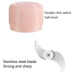 Household Vegetable Cutting Electric USB Garlic Masher Baby Mini Cooking Machine Baby Food Supplement Machine, Style:250ml(White) - Image 4