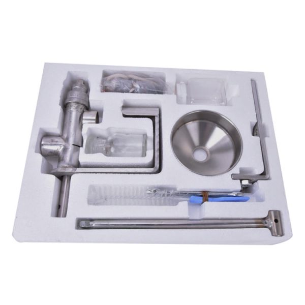 Manual Peanut Nuts Seeds Oil Press Expeller Oil Extractor Machine(Silver) - Image 4
