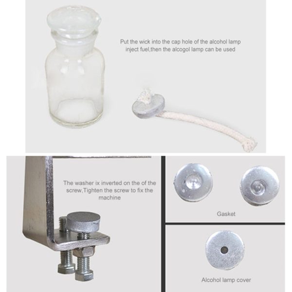 Manual Peanut Nuts Seeds Oil Press Expeller Oil Extractor Machine(Silver) - Image 7
