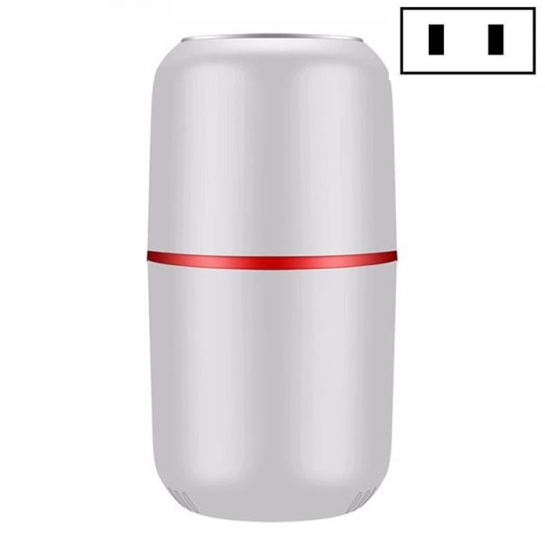 Electric Small Grinder Household Seasoning Miscellaneous Grains Chinese Medicine Coffee Grinder 110V US Plug (White) - Image 1