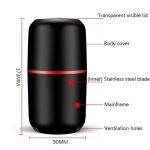 Electric Small Grinder Household Seasoning Miscellaneous Grains Chinese Medicine Coffee Grinder 110V US Plug (White) - Image 4