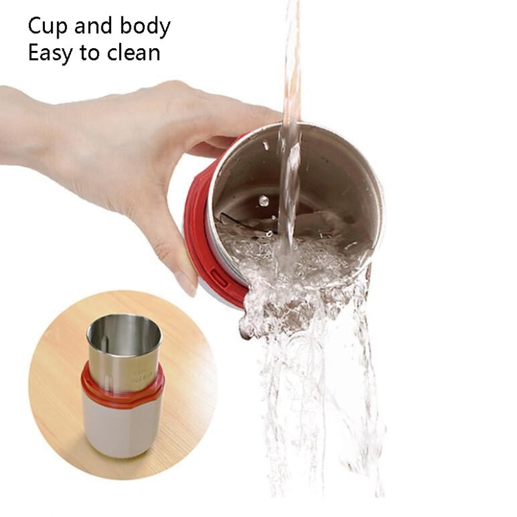 TBD0562970105_B5 Electric Small Grinder Household Seasoning Miscellaneous Grains Chinese Medicine Coffee Grinder 110V US Plug (White) - Image 7