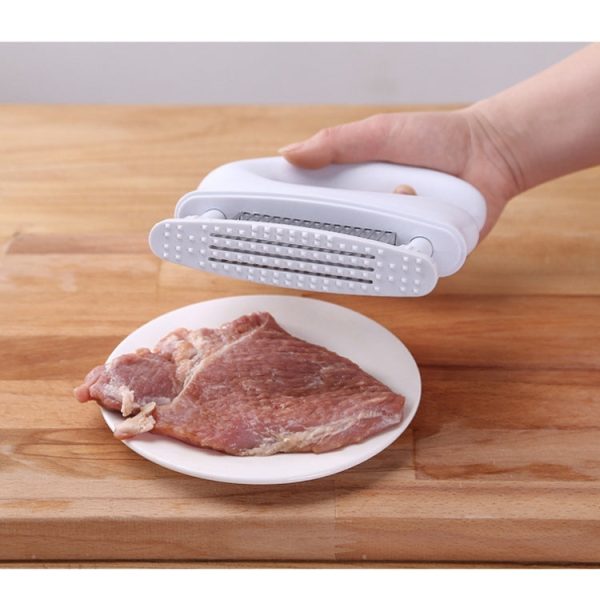 Stainless Steel Tenderloin Meat Knocking Meat Needle 48-Pin Household Kitchen Rib Breaker(White) - Image 6